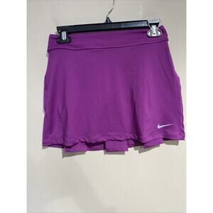 Nike Golf Skirt Womens Purple Dri Fit Tour Performance Pleated Back Tennis Sz XS